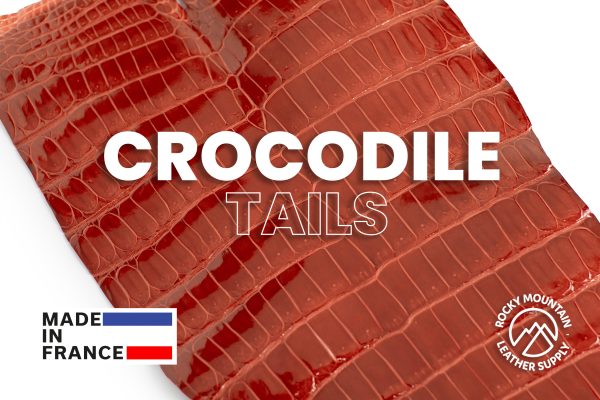 Porosus Crocodile Tails - Luxury Skins (Glazed Geranium) 40% OFF! on Sale