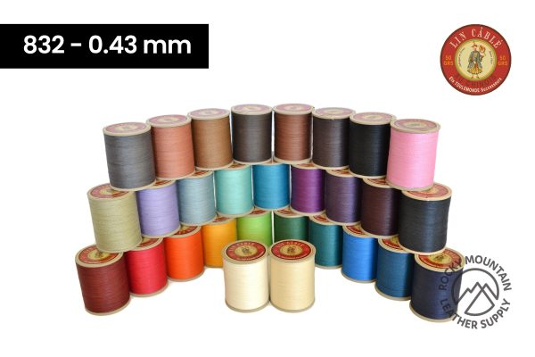 Fil au Chinois -  Lin Cable  Waxed Linen Thread (Size 832) *Full Spool Discount