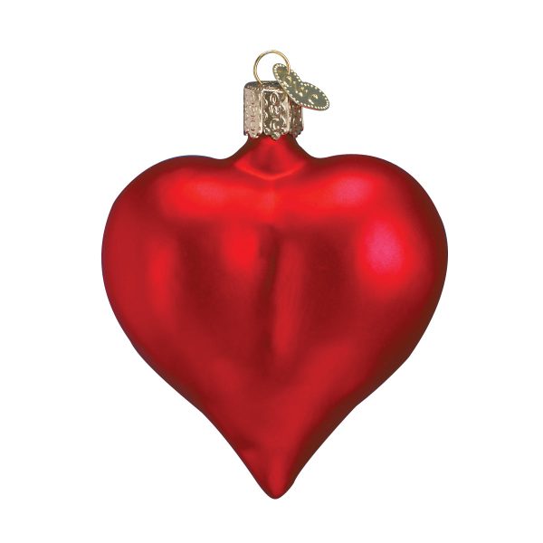 Large Matte Red Heart Ornament Fashion - Image 2