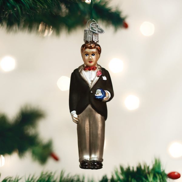 Groom - Brunette Ornament on Sale