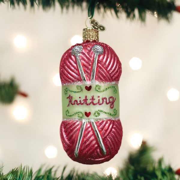 Knitting Yarn Ornament Supply