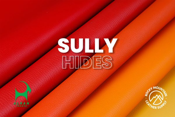 Alran -  Sully  Chevre Chagrin - Goat Leather (HIDES - RED ORANGE YELLOW) Online Hot Sale