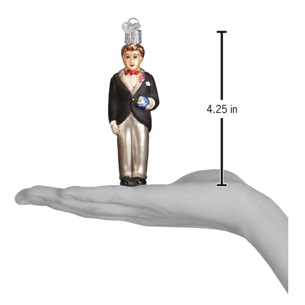 Groom - Brunette Ornament on Sale - Image 5