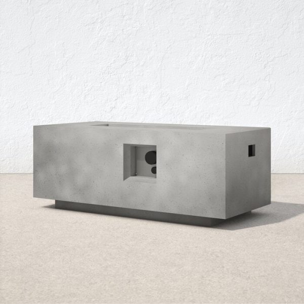 Latitude Concrete Propane Outdoor Fire Pit Table, 16 H x 42 W x 20 D For Discount - Image 2